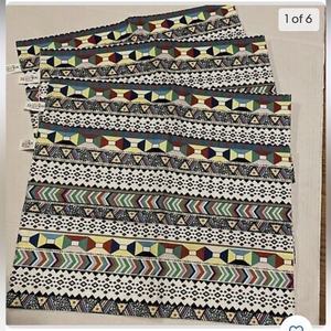 Placemats New‎ Aztec placemats set of 4 rectangle Bright